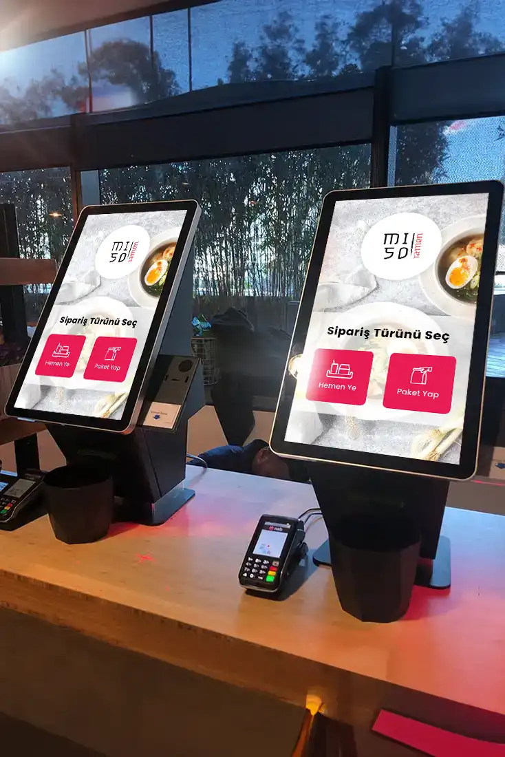 Menulux POS Sistemleri - Self Order Kiosk - Self Sipariş Sistemi