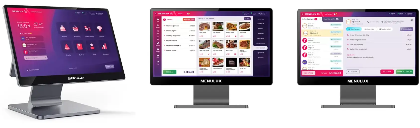 Menulux POS Sistemleri - Paket Sipariş POS - Entegrasyonlar