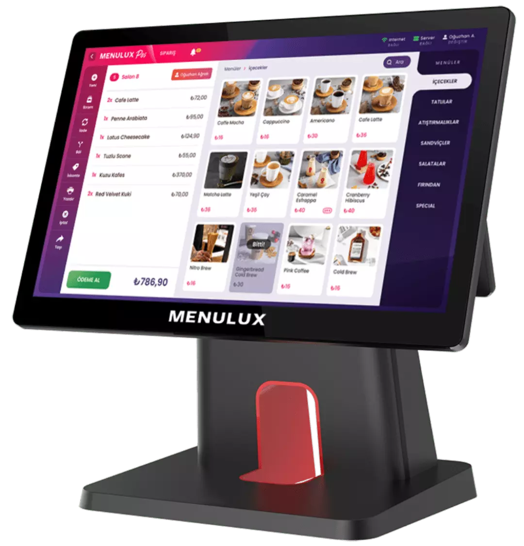 Menulux POS Sistemi - Sipariş Ekranı