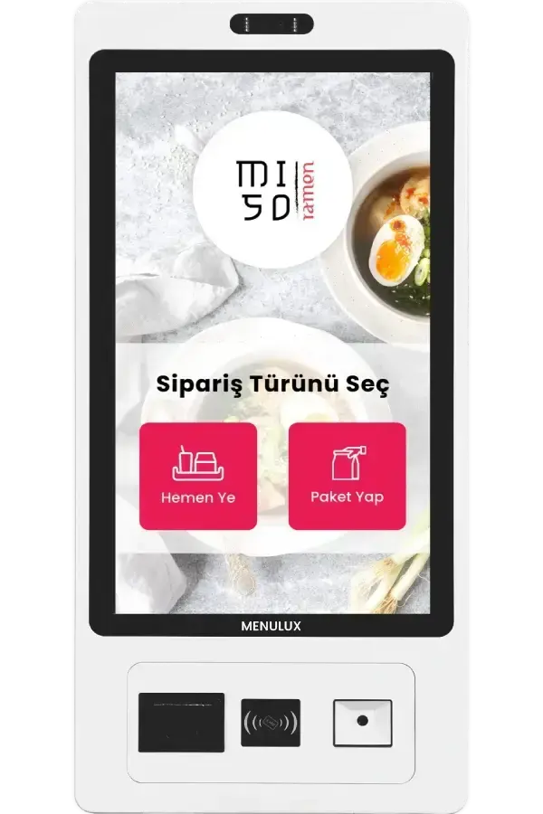 Menulux Self-Order Sistemi - iDisplay ürünler ekranı